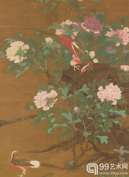 元 王立本 《花鸟图 》