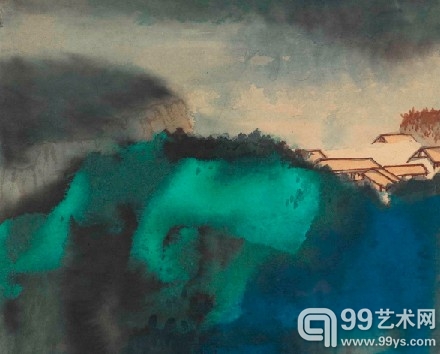 张大千 《晓春 》