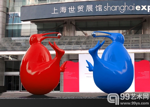 艺术家彼得·沃德克 上海艺博会主题雕塑作品《孕育辉煌》