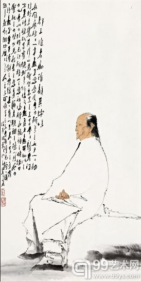 王子武 《曹雪芹像》 