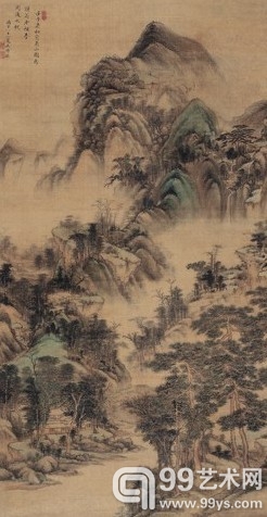 王时敏《南山图》151×78cm