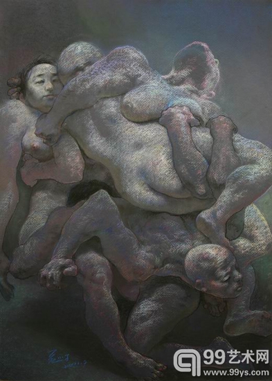 2011.7,72x101cm  纸上色粉 2011