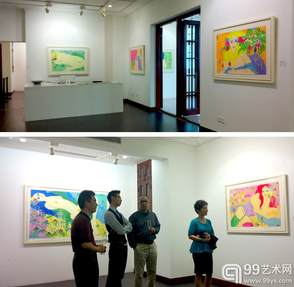 丁雄泉“红唇”系列展览现场