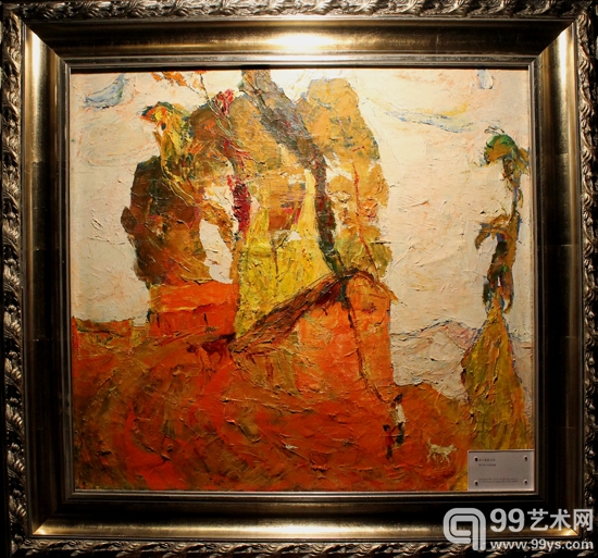 罗尔纯《两个傣族女孩》布面油画