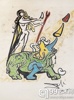 达利的作品“La vierge et le rhinoceros”以3.125万英镑售出