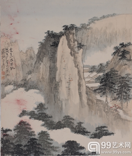 张大千 云山图	