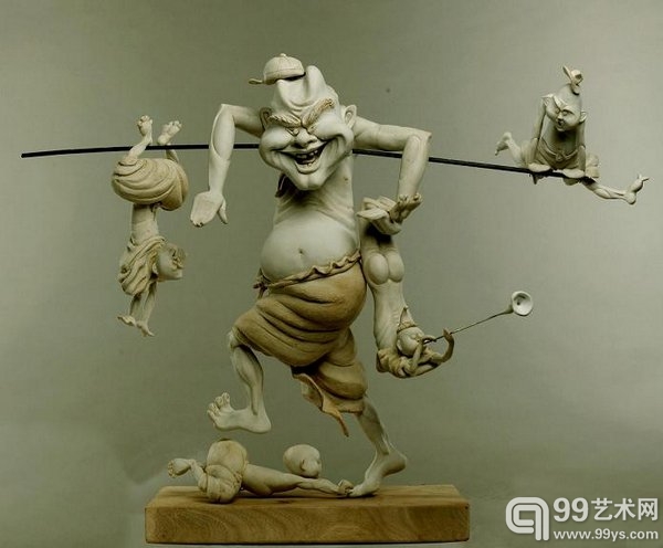 周巍 《周小鬼》局部组合4 雕塑.jpg
