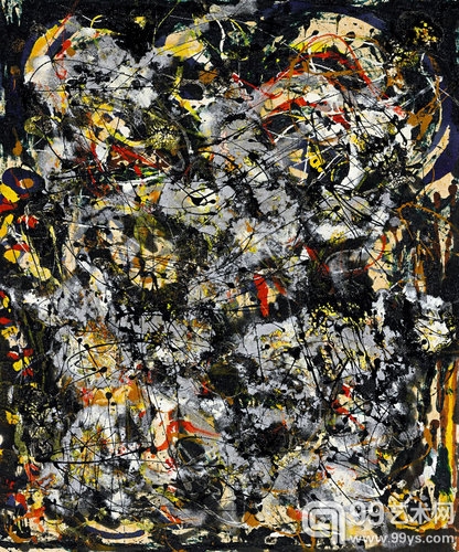 杰克逊·波洛克的作品《数字4,1951年》