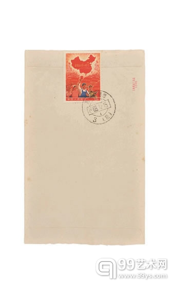1968年河南信阳寄郑州封 背面贴全国山河一片红邮票 撤销发行 一枚