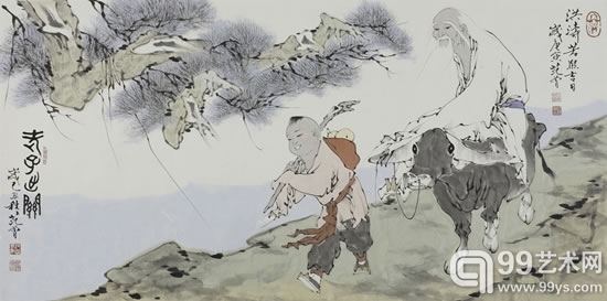 2012年荣宝斋秋拍精品鉴赏：范曾《老子出关》