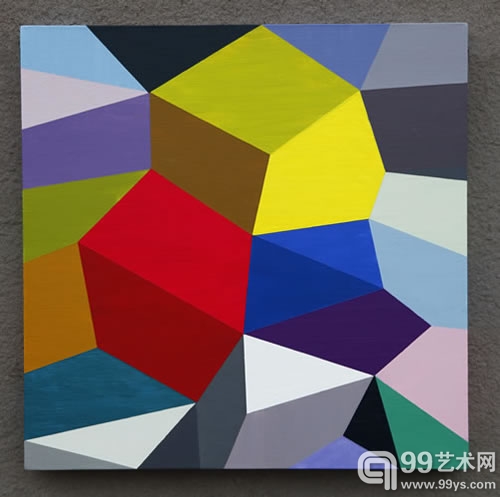 NO.9  NO.9 亚麻丙烯 Linen Propylene 60×60cm 2012