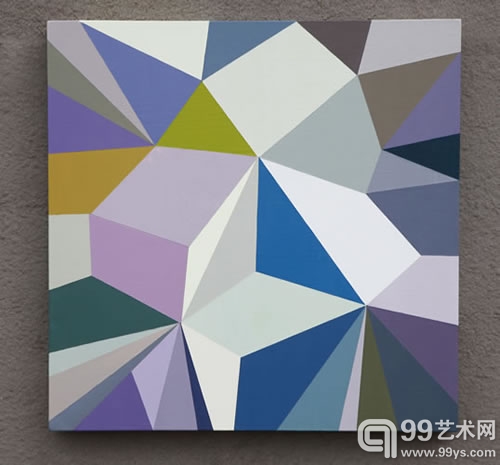 NO.10 NO.10 亚麻丙烯 Linen Propylene 60×60cm 2012