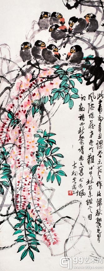 陈大羽　紫藤腊嘴　