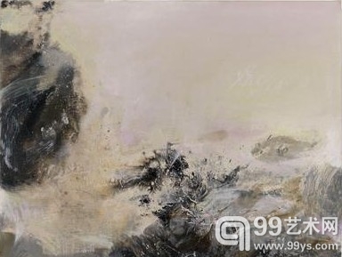 赵无极油画作品：“28.3.71”，估价30万—40万欧元