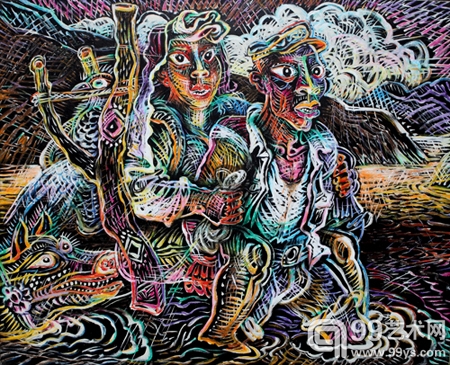 过河系列（160 x 200cm)