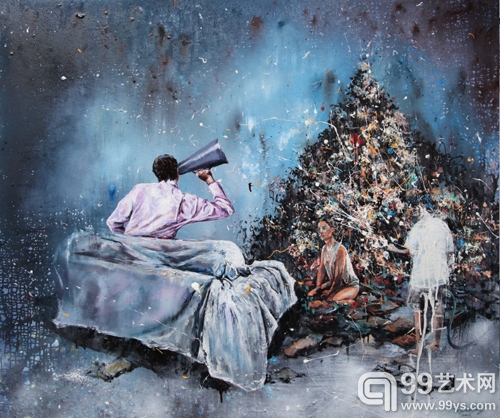 冯瀚平-隐秘的盛开 100x120cm 布面油画 2011