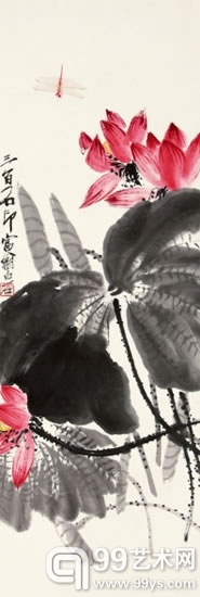 荷花蜻蜓100×33.5cm  575万元