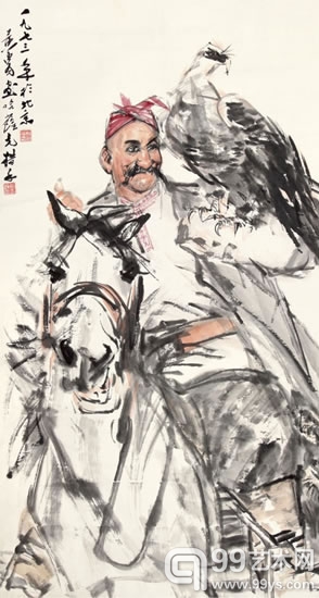 哈萨克猎手124×67.5cm  448.5万元