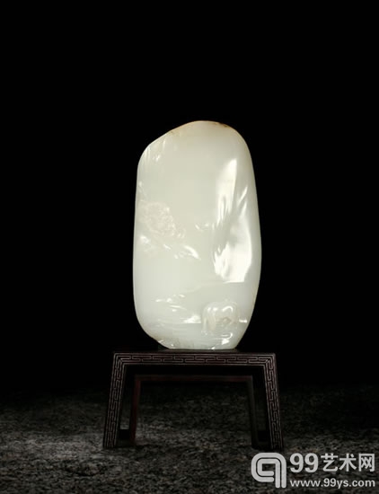 杨曦 和田玉籽料南山摆件 13.6×7.5×2.8cm 501g