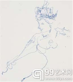 翠西·艾敏呈献的英国女王陛下的独幅版画