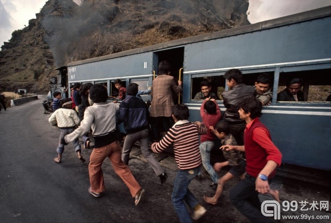 Steve McCurry印度火车