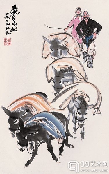 送粮图