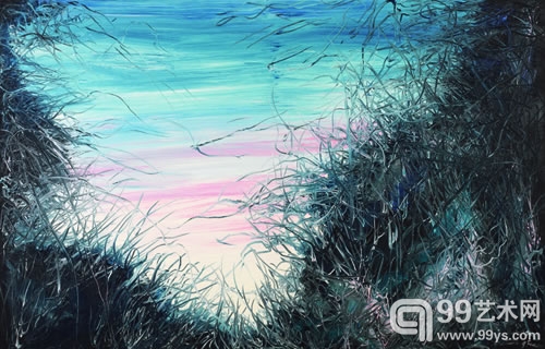 Lot1655 曾梵志 天空 油彩 画布 130×200cm
