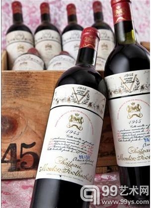 1945 Chateau Mouton Rothschild.