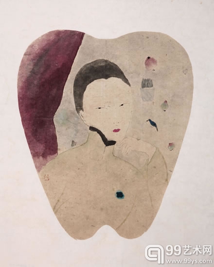 王濛莎作品-  镜花水月之六  56cm×43cm 2012