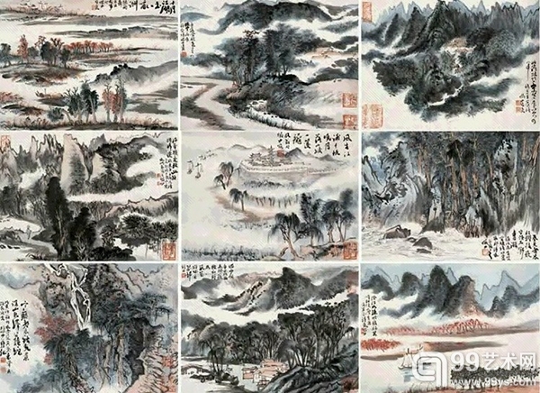 陆俨少 宋人诗意册