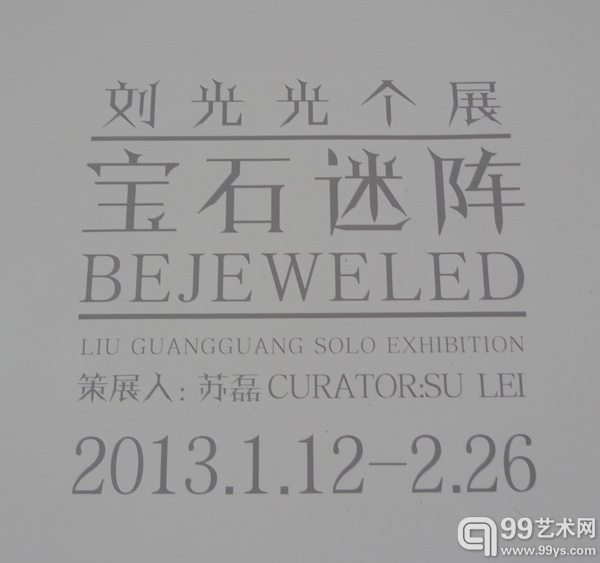 "宝石迷阵——刘光光个展"展览现场海报墙