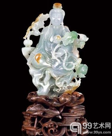 翡翠观音——中国玉石雕刻大师颜桂明作品