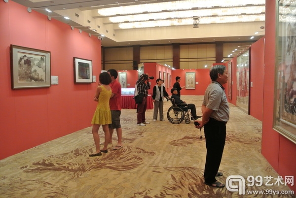 “张大千纪念展”展览现场