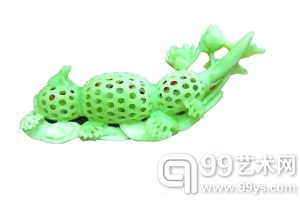 岫玉雕刻《佳偶天成》系列