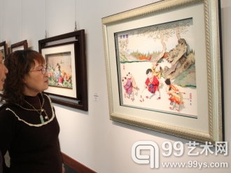 城中美术会会员新春开展 展出作品充满年节气氛