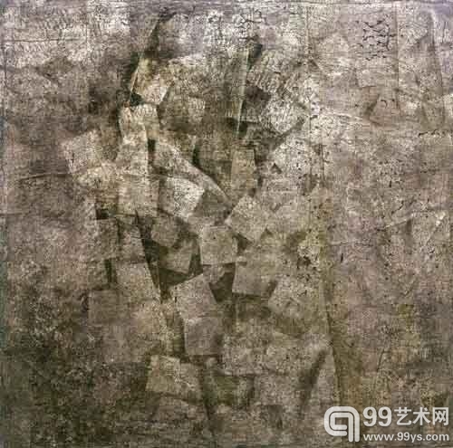 唐明修《断纹系列2》，170cmX170cm