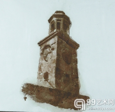 冷军作品《江汉关之三》