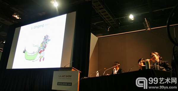 2013洛杉矶艺博会论坛，由中国展总监陈伟梅组织的讲座《生于60、70、80年代的中国艺术家》