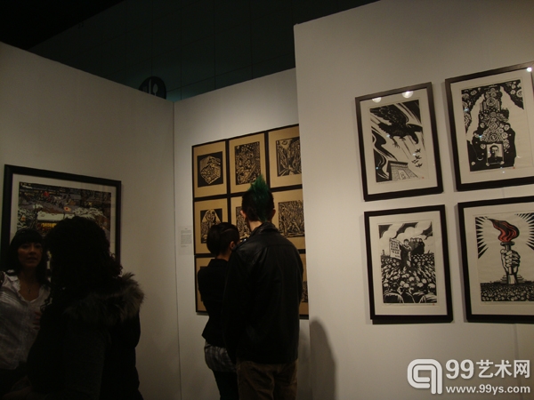 CM2空间展出王琦、王炜和刘庆元木刻作品
