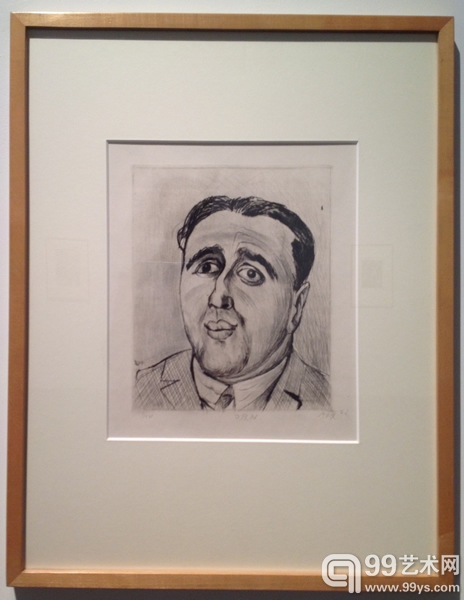 《J.B.诺伊曼》铜版画 1922