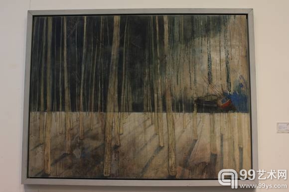 李燕《木不成舟》布面油画，2012