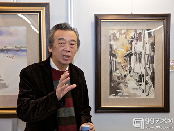 国际水彩画大师陈阳春画展在台中文创园区揭幕