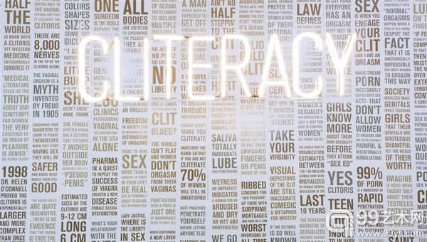 艺术家索菲亚·华莱士（Sophia Wallace）的作品《Cliteracy：100个自然法则》 （Cliteracy: 100 Natural Laws）