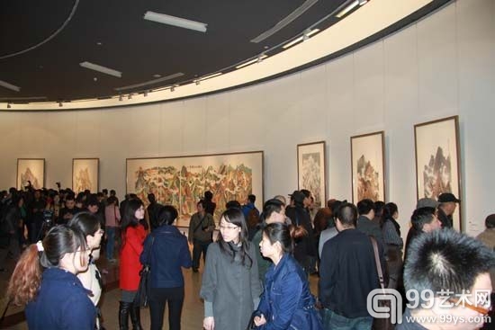 倚江南- 方骏中国画展在中国美术馆开幕