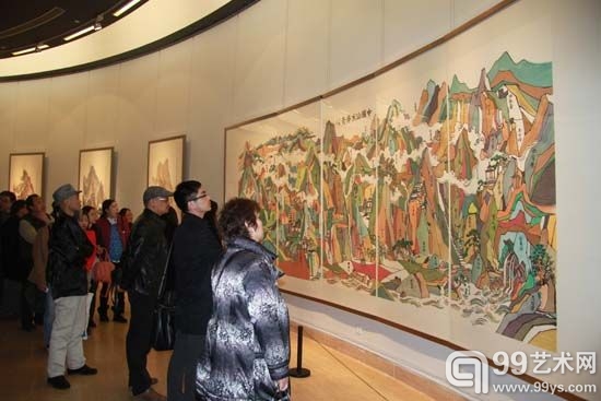 倚江南- 方骏中国画展在中国美术馆开幕