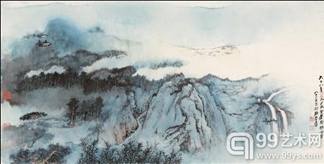 插图：1979年《云海群峰》。