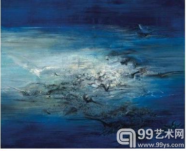 赵无极 1959年作 10.12.59