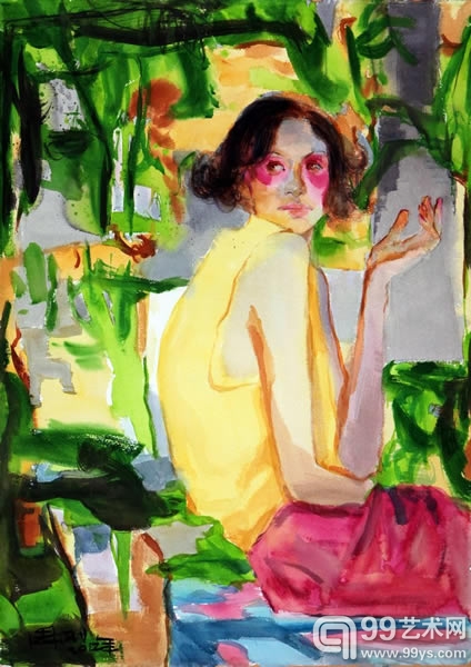 人面桃花 105cmx75cm 2012年