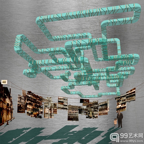 《香港上空的蓝色塑料泡沫》