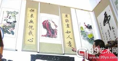 传统的字画艺术品。